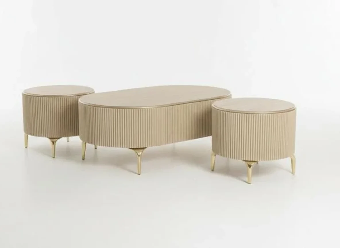 Beige topline Center table
